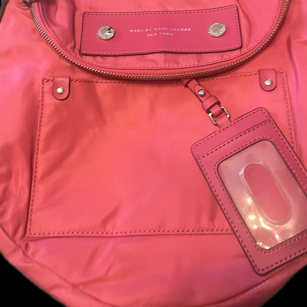 Marc by Marc Jacobs Pink Crossbody Bag with ID Tag